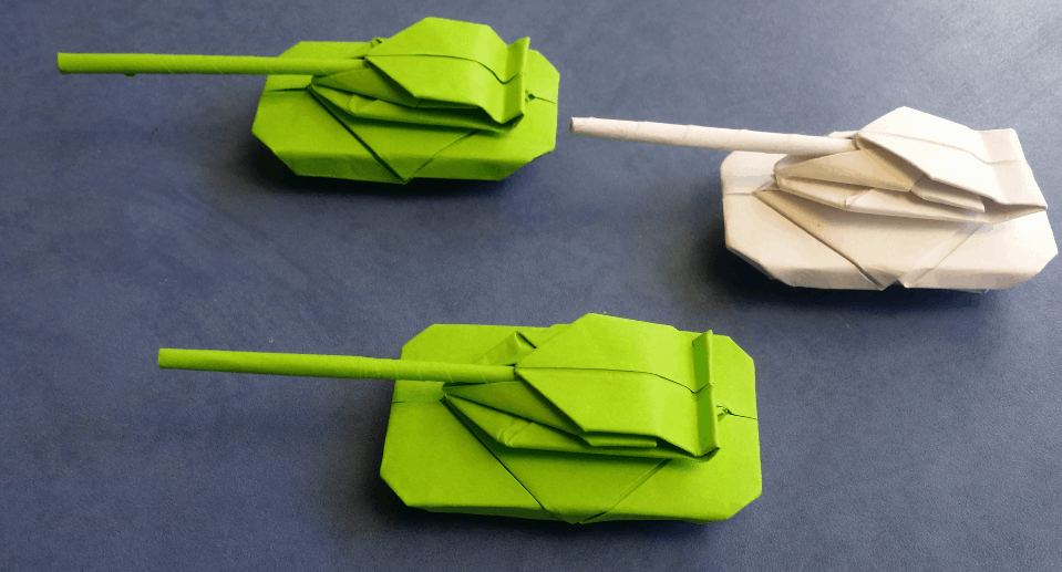 Танк из бумаги а4. Т-34 оригами. Бумажный танк. Танк из оригами.