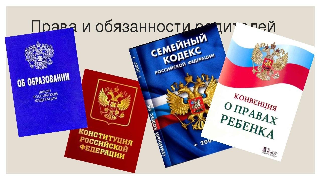 Презентация на тему права и обязанности родителей