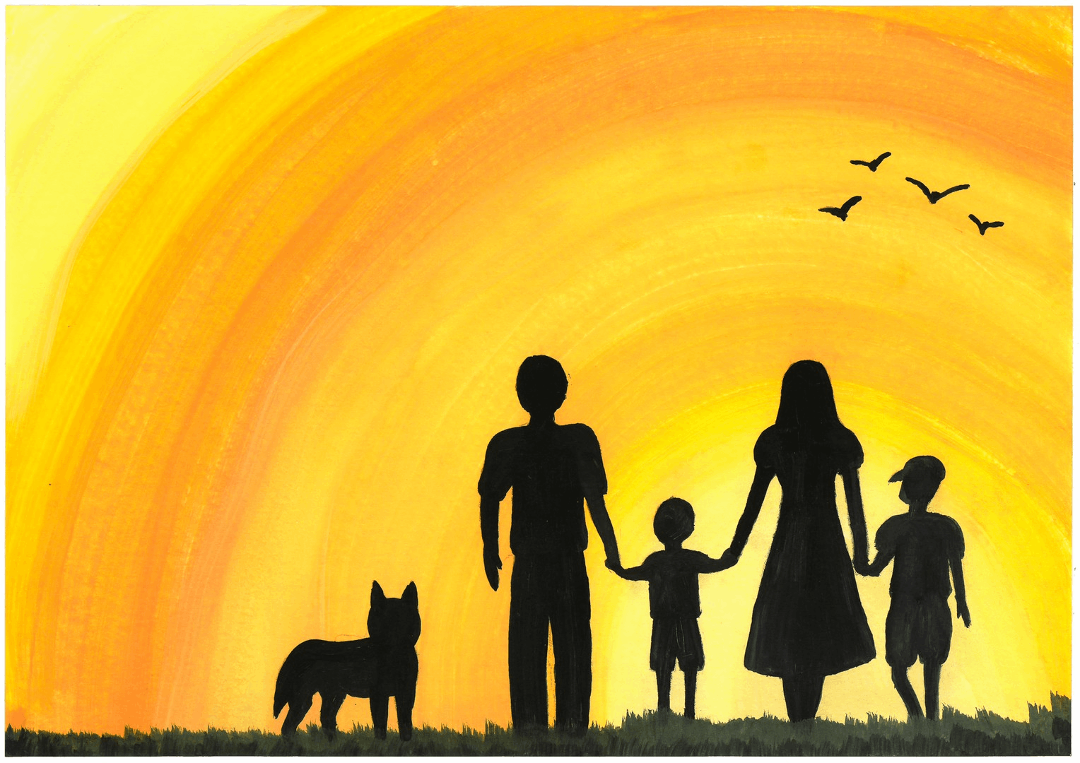 Рисунок на тему семья