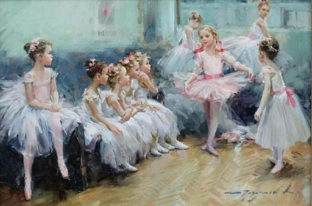 Балерина живопись Konstantin Razumov