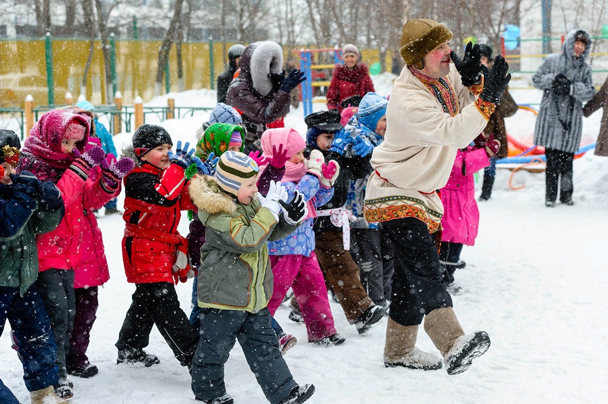 Игры для детей на воздухе зимой